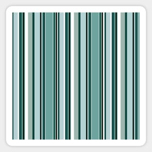 Vertical lines in turquoise green color harmony Sticker